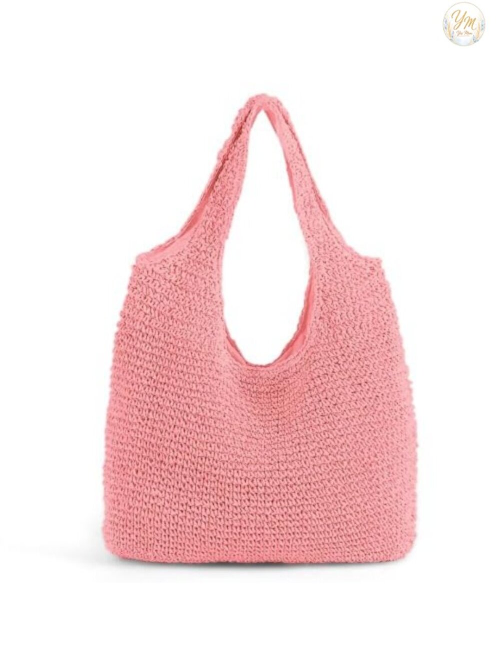 Hand-Woven Straw Tote Large Boho Shoulder Bag Retro Summer Beach Rattan Handbag